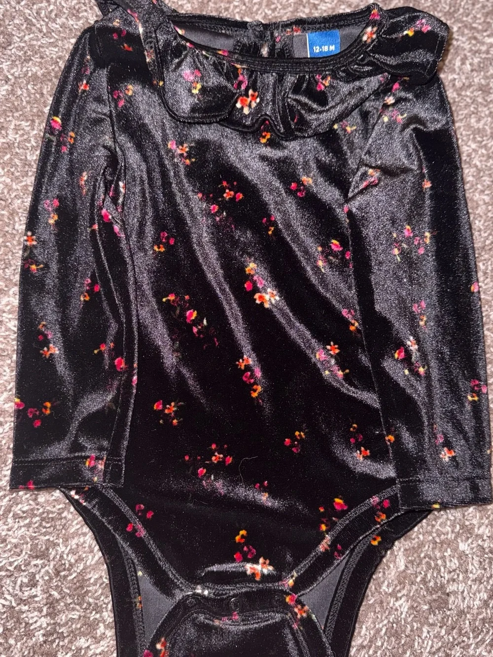 Old Navy Long-Sleeve Velvet Bodysuit for Toddler